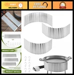 Portable Gas Burner Windshields For 28" Paella Pans - Galvanized Steel, Outdoor. Fixed Price $102.59.