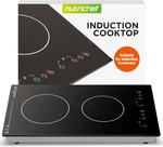 1800W 2 Burner Induction Cooktop - Adjustable Temp & Easy Clean Touch Control. Fixed Price $334.99.