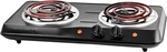 Ovente Electric Countertop Double Burner, 1700W Cooktop With 6" And 5.75" Stainl. Fixed Price $47.31.