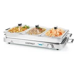 Food Warmer Buffet Server 450W Stainless Steel Electric Warming Tray For Parties. Fixed Price $64.99.