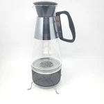 Deluxe Nescafe Pyrex Silex Glass Coffee Tea Carafe Pot Warmer Vintage 1955. Fixed Price $17.79.