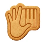Chord Master Hand Piano Keys Cookie Cutter & Stamp, Fondant Clay - 3.7X4". Fixed Price $14.99.
