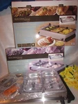 Kitchen Living 7.5 Qt Stainless Steel Buffet Servers With Warming Trays. Fixed Price $23.95.
