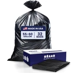 Plasticplace Gallon Contractor Bags Black 38 X 58 Mil 32/CASE C55403BK. Fixed Price $74.54.