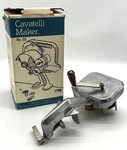 Vintage 1980S Vitantonio Cavatelli Pasta Maker Model No 50 W/counter Clamp & Box. Fixed Price $45.00.