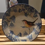 Cracker Barrel Susan Winget Stoneware Plate Bird Floral Microwave Safe. Fixed Price $24.00.