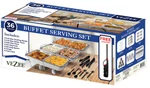 Chafing Dish Buffet Set Disposable 36 Pcs With Food Warmers Party Serving Kit. Fixed Price $44.99.