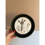 Vintage Round Ceramic Plate Pheasant Bird Green Border Wall Hanging. Fixed Price $18.99.