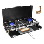 3 Burner Camping Stove 20000 Btu Portable Foldable Propane With Toast Tray. Fixed Price $73.19.