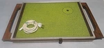 Cornwall Electric Tray Model 1352, Electro Server, Lime Green Wood Handles Works. Fixed Price $15.00.