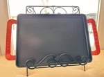 Chasseur 16.5" X 9.75" Cast Iron Griddle Rectangular Made In France Pre-owned. Fixed Price $95.00.