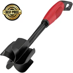 Ourokhome Meat Chopper And Potato Masher, Heat 11.42 * 2.76, Black Red. Fixed Price $13.98.
