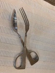 Vintage Pasta Scissors 18/8 Stainless Spaghetti Tongs Tool Kitchen Gadget. Fixed Price $16.96.