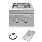 Double Grilling Side Burners For Outdoor 2X15,000BTU Propane & Natural Gas. Fixed Price $238.99.