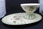 Pfaltzgraff Platter Pedestal Bowl Portfolio Nature Wood Rare. Fixed Price $45.00.