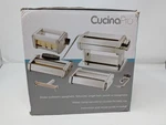 New Cucinapro Deluxe Pasta Maker Model 178 Set 3 Attachments Ravioli Spaghetti. Fixed Price $39.97.