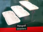 Pfaltzgraff Winterberry 3-STEP Christmas Buffet Server With Box Stand Great Cond. Fixed Price $79.93.
