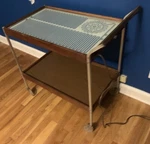 Salton Hotable Hotray Mayfair Two Tier Heated Serving Cart H-158S Vintage 1960'S. Fixed Price $162.80.