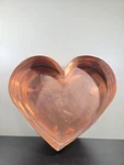 Vintage Copper 12 Large Heart Cake Pan Mold. Fixed Price $50.00.