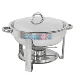 Cook And Home Round Chafing Dish Chafer With Lid 5-QT Stainless Steel Full Size. Fixed Price $36.19.