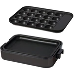 Yamazen YHA-W102(B) Hot Plate 2-WAY Takoyaki 20-HOLE Flat Black. Fixed Price $81.33.