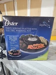 Oster Party Serving Platter With Electric Warming Pot & Lazy-susan Base Nib. Fixed Price $37.49.
