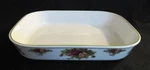 Royal Albert Old Country Roses Lasagna Dish 12 1/4" X 9 1/2". Fixed Price $65.00.