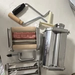 Isiler Manual Pasta Maker Set Stainless Steel & Wood With Attachments, Silver. Fixed Price $26.88.