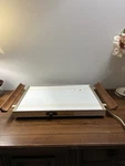 Vintage Mcm Sears Roebuck Kenmore Electric Warming Tray Mod 377 Wood Handles. Fixed Price $19.99.
