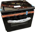 Suburban Elite Series 3-BURNER 17" Range Stove Black SRNSXB3B1XAG2EC Rv/trailer. Fixed Price $595.95.