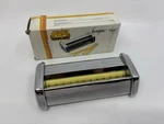 Vtg Marcato Lasagne Ricce 12MM Pasta Cutter Attachment Atlas Made In Italy W Box. Fixed Price $26.00.