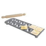 Eppicotispai 12-HOLE Aluminum Round Ravioli Maker With Rolling Pin. Fixed Price $36.17.