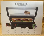 Chefman Electric Panini Press Grill Gourmet Sandwich Maker. Fixed Price $29.99.