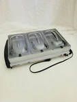 Waring Pro Buffet Server Warming Tray Three Pans With Lids Model WBS100. Fixed Price $49.99.
