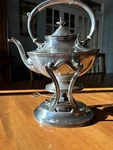 Reed & Barton Silver Plated Coffee/tea Kettle With Burner Stand. Fixed Price $110.00.
