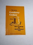 Vintage Sears Crockery Cooker Model 377.654500 Tnstruction & Recipe Booklet. Fixed Price $9.99.