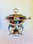 Sheridan Taunton Silver Plated Chafing Dish W/ Warmer No Handle Vintage. Fixed Price $29.99.