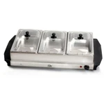 Platinum Tray Buffet Server Food Warmer With Slot Lids Stainless Steel. Fixed Price $113.90.