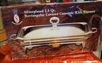 Studio Silversmiths Silverplated 2.5 Qt. Server Dish & Warmer With Glass Liner. Fixed Price $14.99.