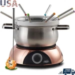 Versatile 3-IN-1 Fondue Cooker Melts Chocolate Heats Cheese Cooks Meat 1500W New. Fixed Price $98.99.