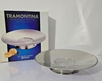 Tramontina 12 1/2" Stainless Steel Fruit Dish With Pedestal New Free Shipping. Fixed Price $74.45.