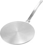 9.45 Stainless Steel Induction Diffuser Plate Even Heat With Detachable Handle.. Fixed Price $34.99.