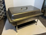 Halco Catering Chafer With Lid And Sterno Holders. Fixed Price $75.00.