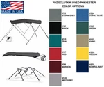 7.6OZ Bimini Top 3 Bow Ebbtide / Dynatrak 2460 Z-trak Ss Single Console 2014. Fixed Price $616.02.