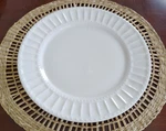 Gibson Everyday Regalia White Dinner Replacement Set Of 2 Plates 10.5". Fixed Price $24.99.