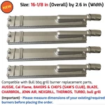 Cast Stainless Steel Bbq Grill Burners Replacement For Bull Cal Flame Jenn Air. Fixed Price $157.88.