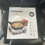 Sunavo CB-H21 Stainless Steel 6-TEMP Levels 1500-WATTS Single Electric Hot Plate. Fixed Price $55.00.