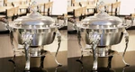 2 Pack Catering Classic Stainless Steel Chafing Dish 5 Qt Half Round Chafer. Fixed Price $245.00.