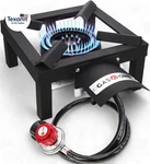 Gasone High Pressure Single Propane Burner - Outdoor Cooking With Heat Shield. Fixed Price $69.14.
