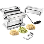 Pasta Maker Machine Heavy Duty Chrome Coated Steel Construction With Fettucin.... Fixed Price $61.34.